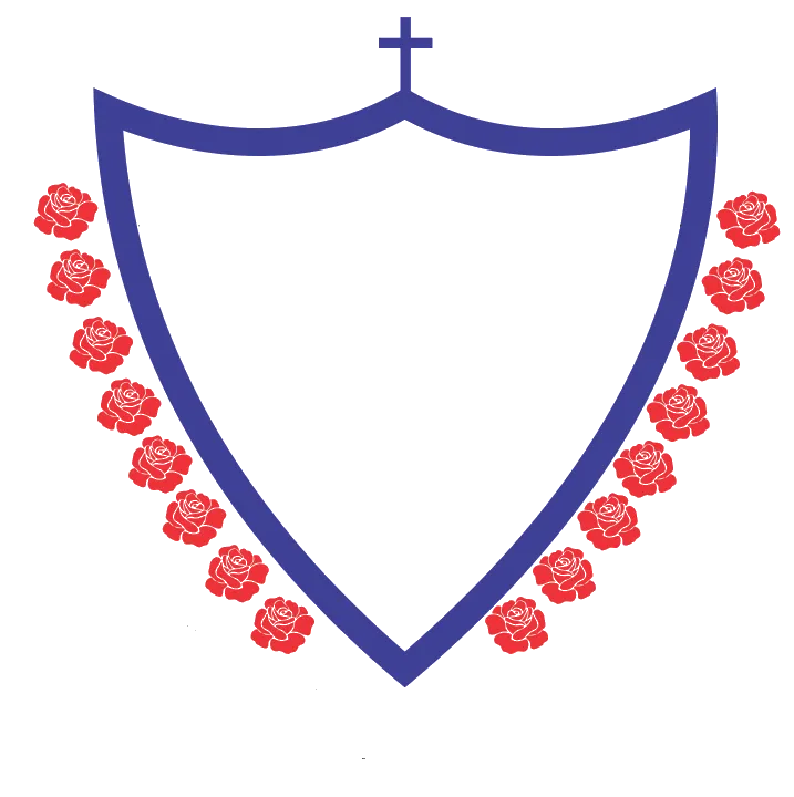 The chain of flowers from the school emblem
